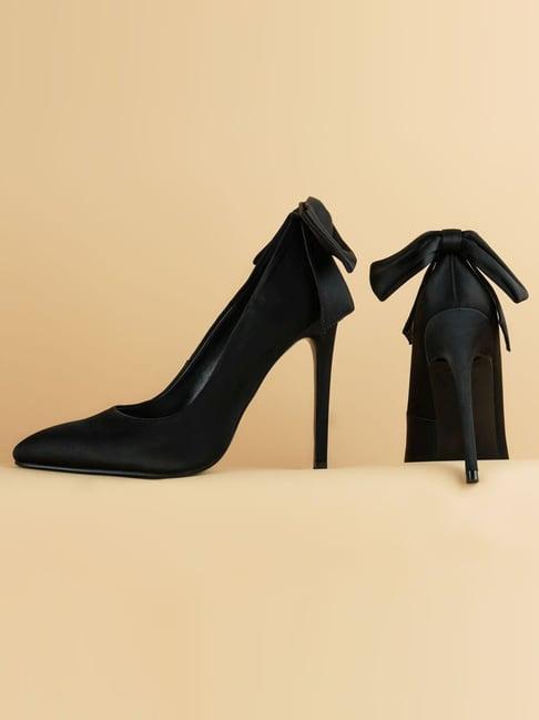 london rag women's black stiletto pumps