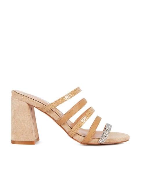 london rag women's diamante beige casual sandals