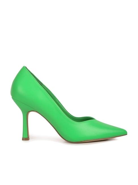 london rag women's green stiletto pumps