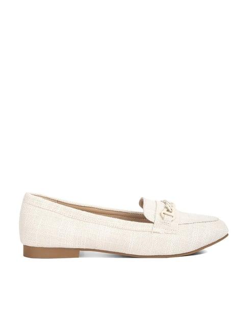 london rag women's off white casual loafers