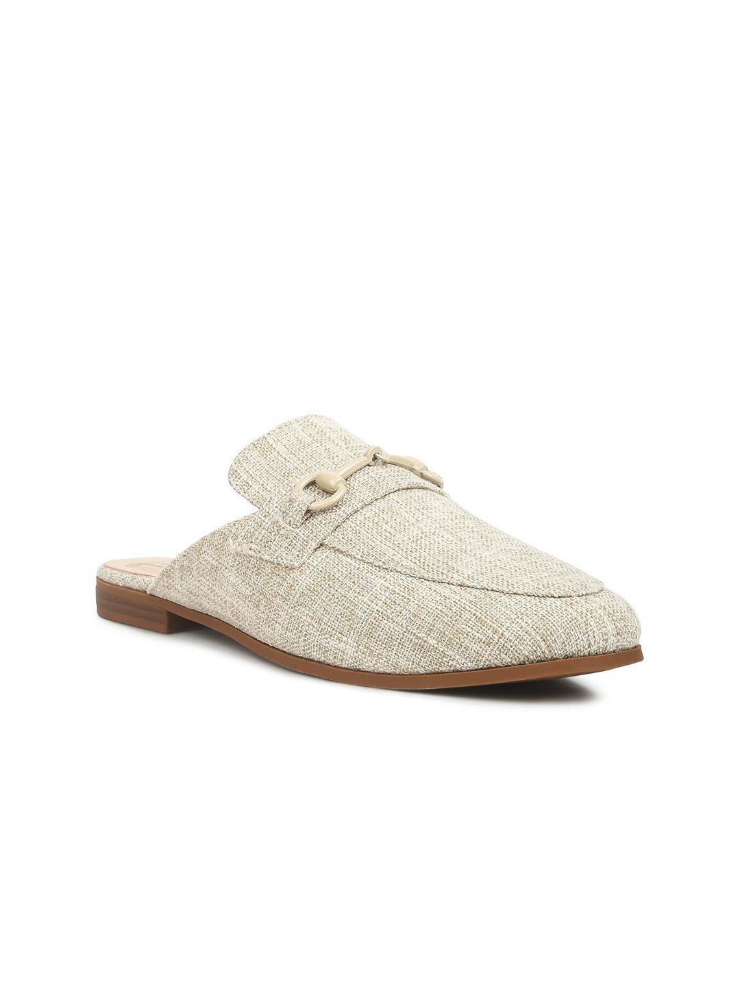 london rag women buckled woven design mules