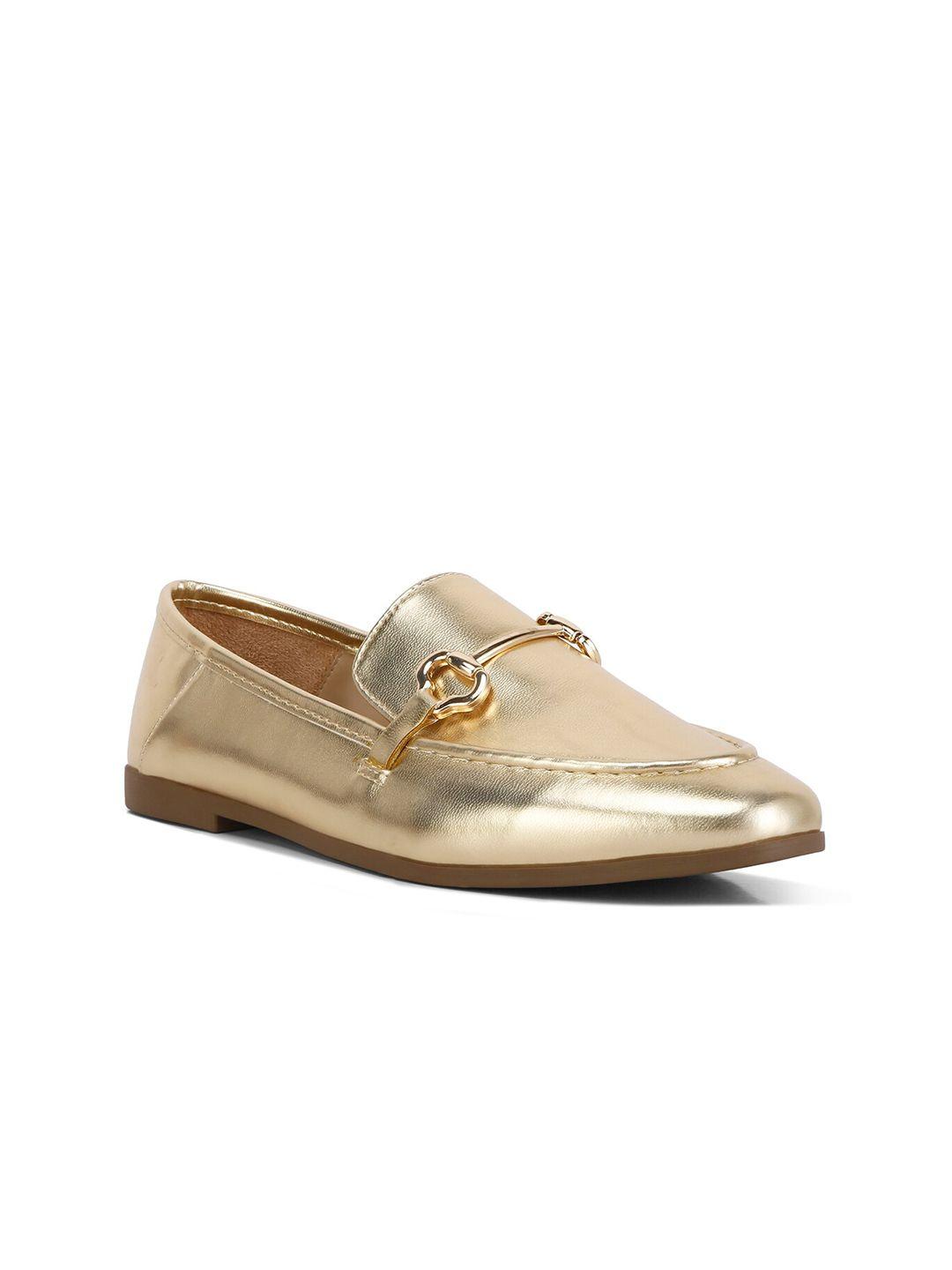 london rag women metallic horsebit loafers