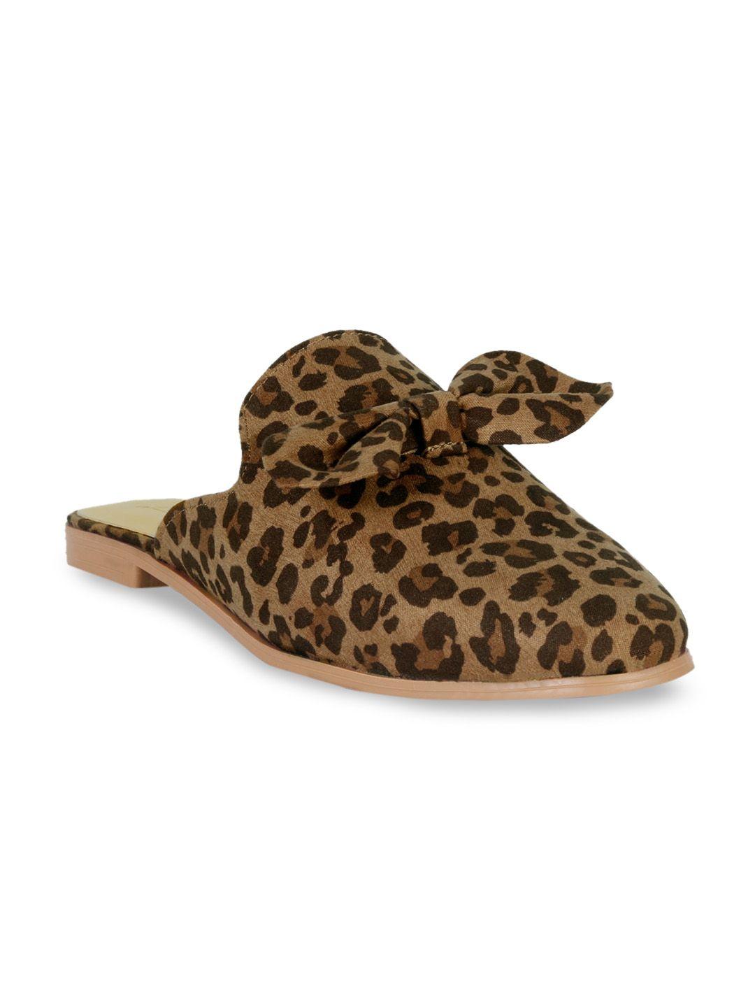 london rag women tan brown printed mules