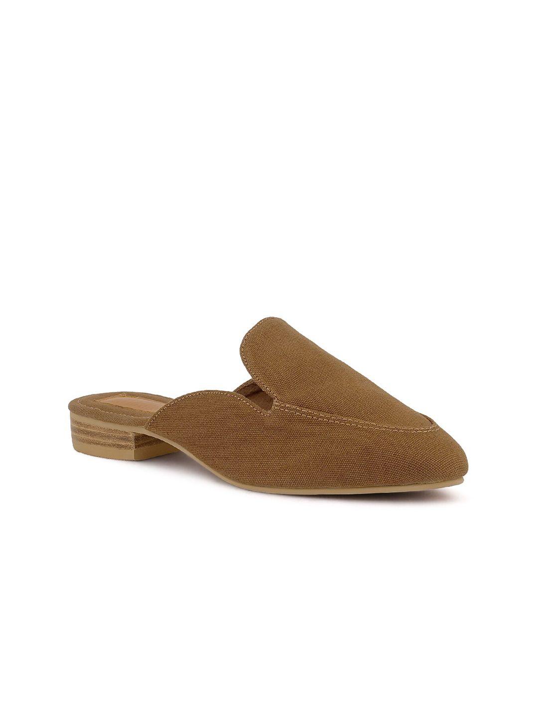 london rag women tan mules flats