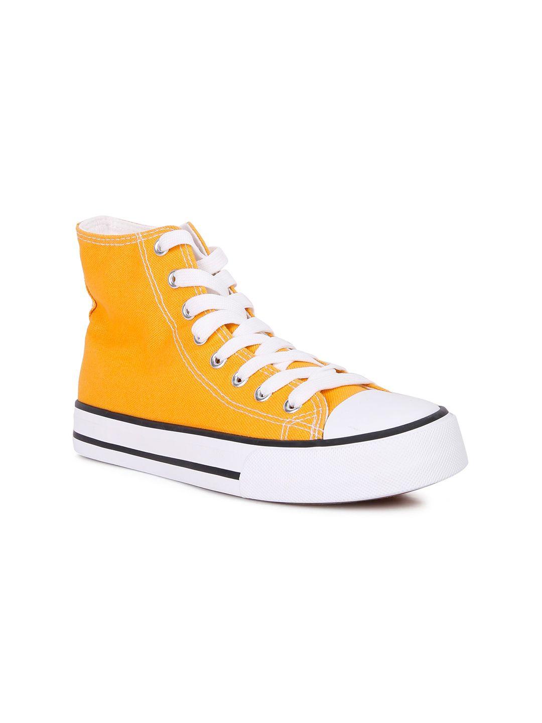 london rag women yellow colourblocked sneakers