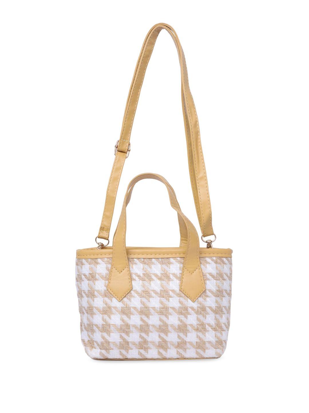 london rag yellow pu handheld bag