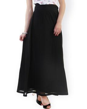 long a-line skirt