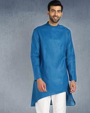 long kurta with asymmetrical hemline