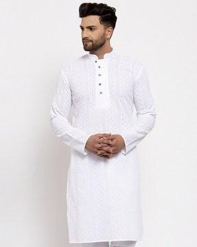 long kurta with embroidery