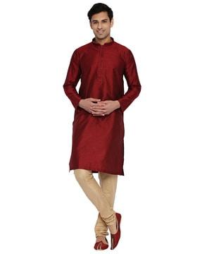 long kurta with embroidery