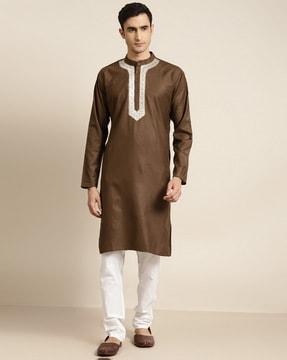 long kurta with insert pocket