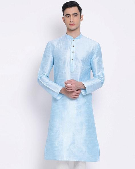 long kurta with mandarin collar