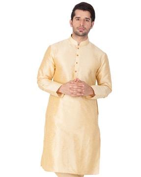 long kurta with mandarin collar