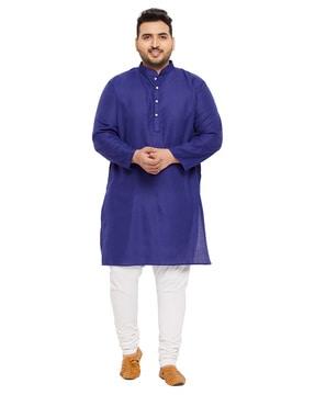 long kurta with mandarin collar