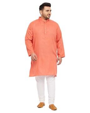 long kurta with mandarin collar