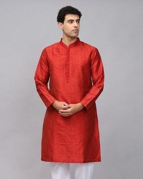 long kurta with mandarin collar