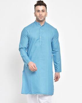 long kurta with mandarin collar