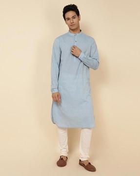 long kurta with mandarin collar