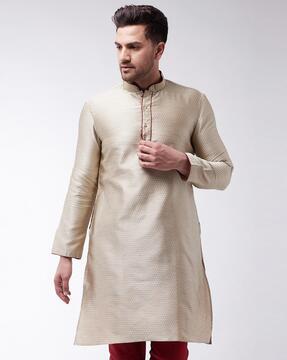 long kurta with mandarin collar