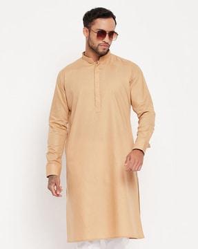 long kurta with mandarin collar