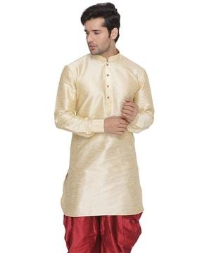 long kurta with mandarin collar