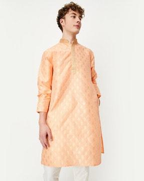 long kurta with mandarin collar