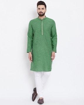 long kurta with mandarin collar