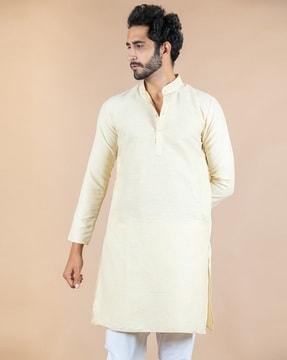 long kurta with mandarin collar