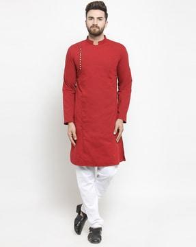 long kurta with mandarin collar