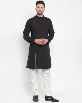 long kurta with mandarin collar