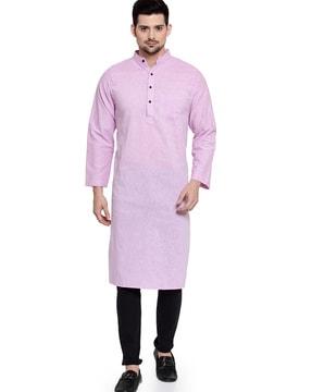 long kurta with patch pocket