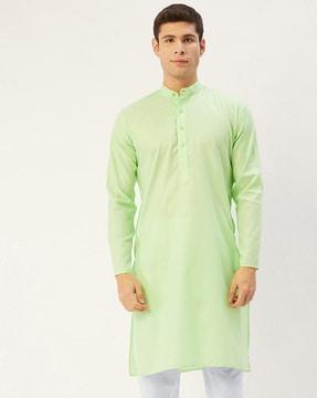 long kurta with patch pocket