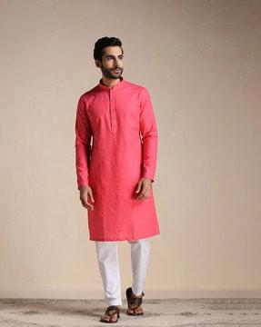 long kurta with side pockets