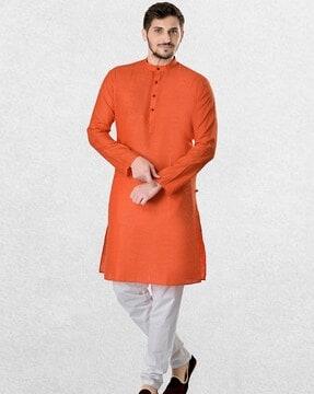 long kurta with side slits