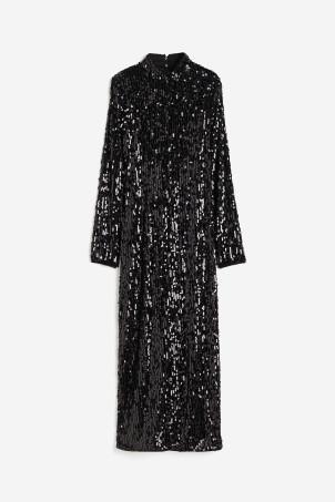 long sequined dress