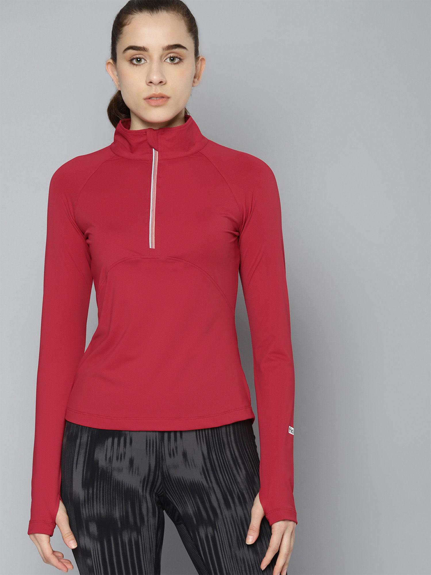 long sleeve 1-4 zip quick dry active empire top