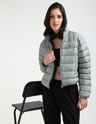 long sleeve short puffer jacket