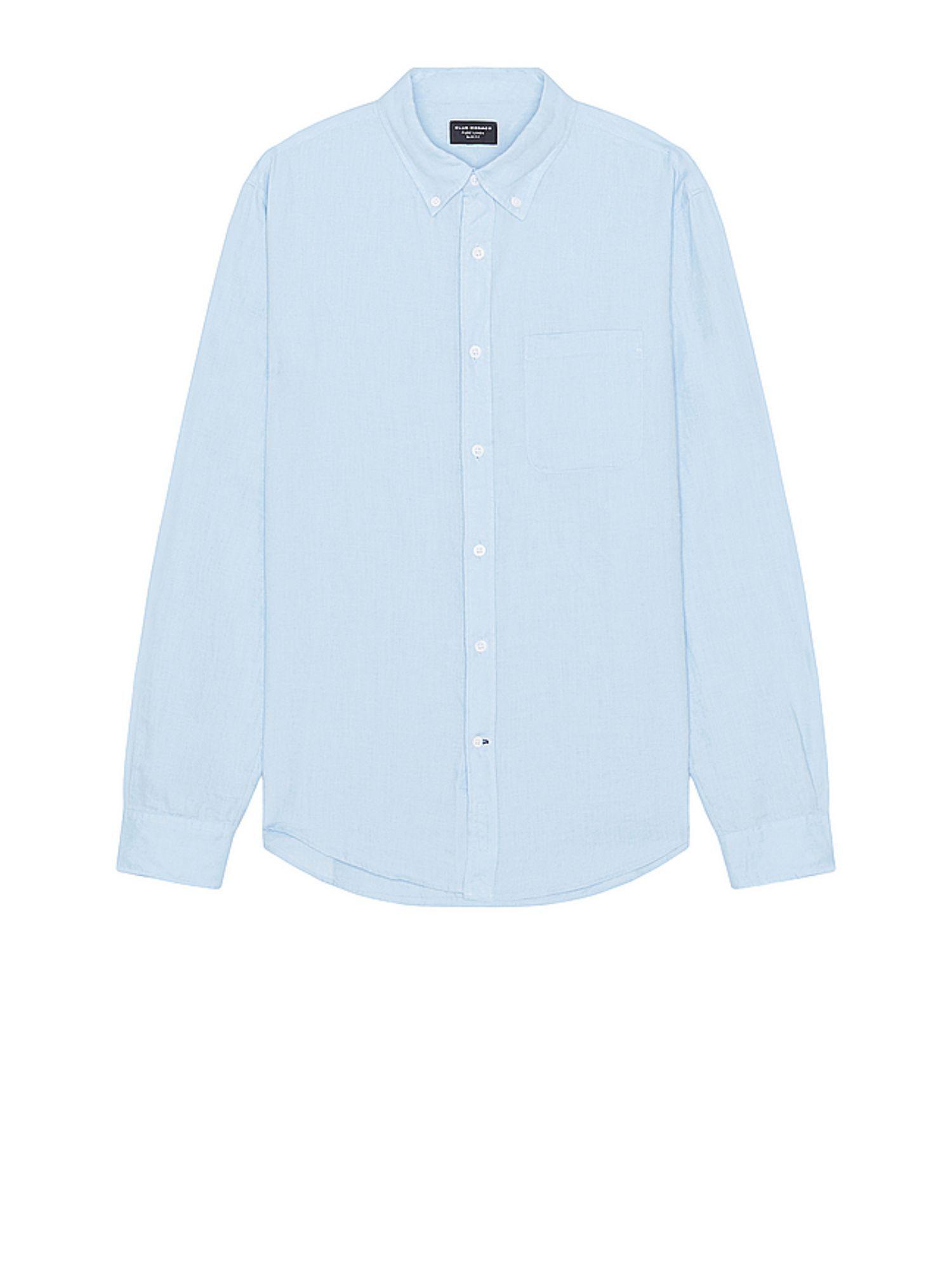 long sleeve solid linen shirt