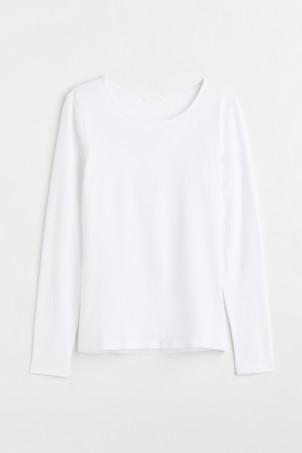 long-sleeved jersey top