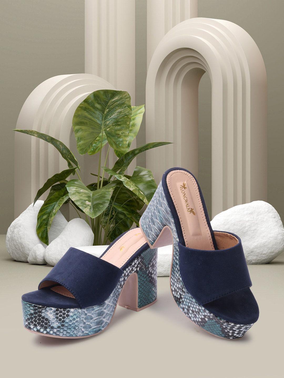 longwalk blue suede wedge pumps