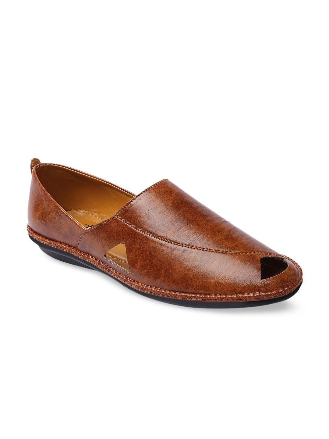 longwalk men tan slip-on shoes