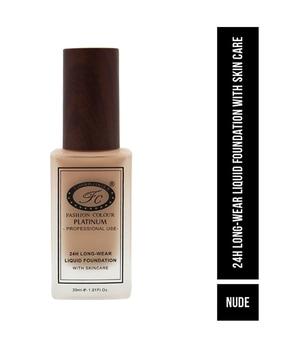 longwear liquid foundation with skin care - nude