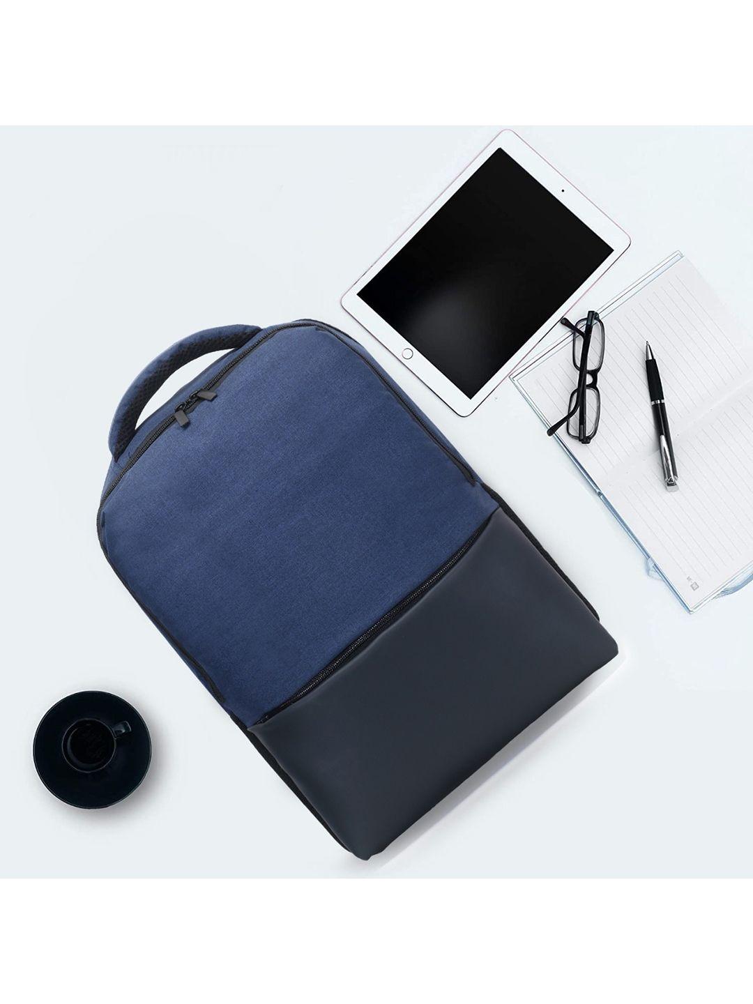 lookmuster unisex blue & black colourblocked backpack