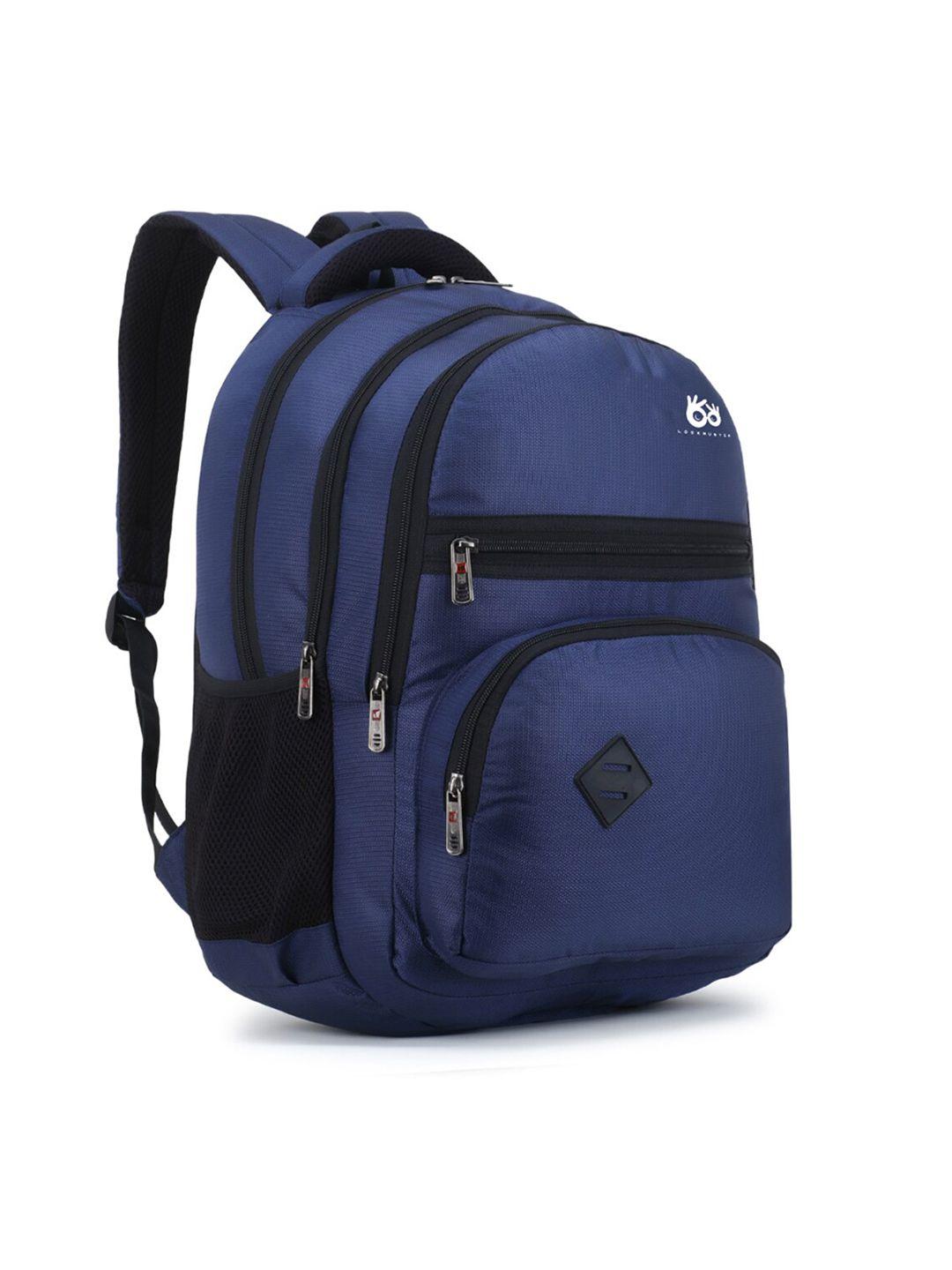 lookmuster unisex blue & black colourblocked backpack