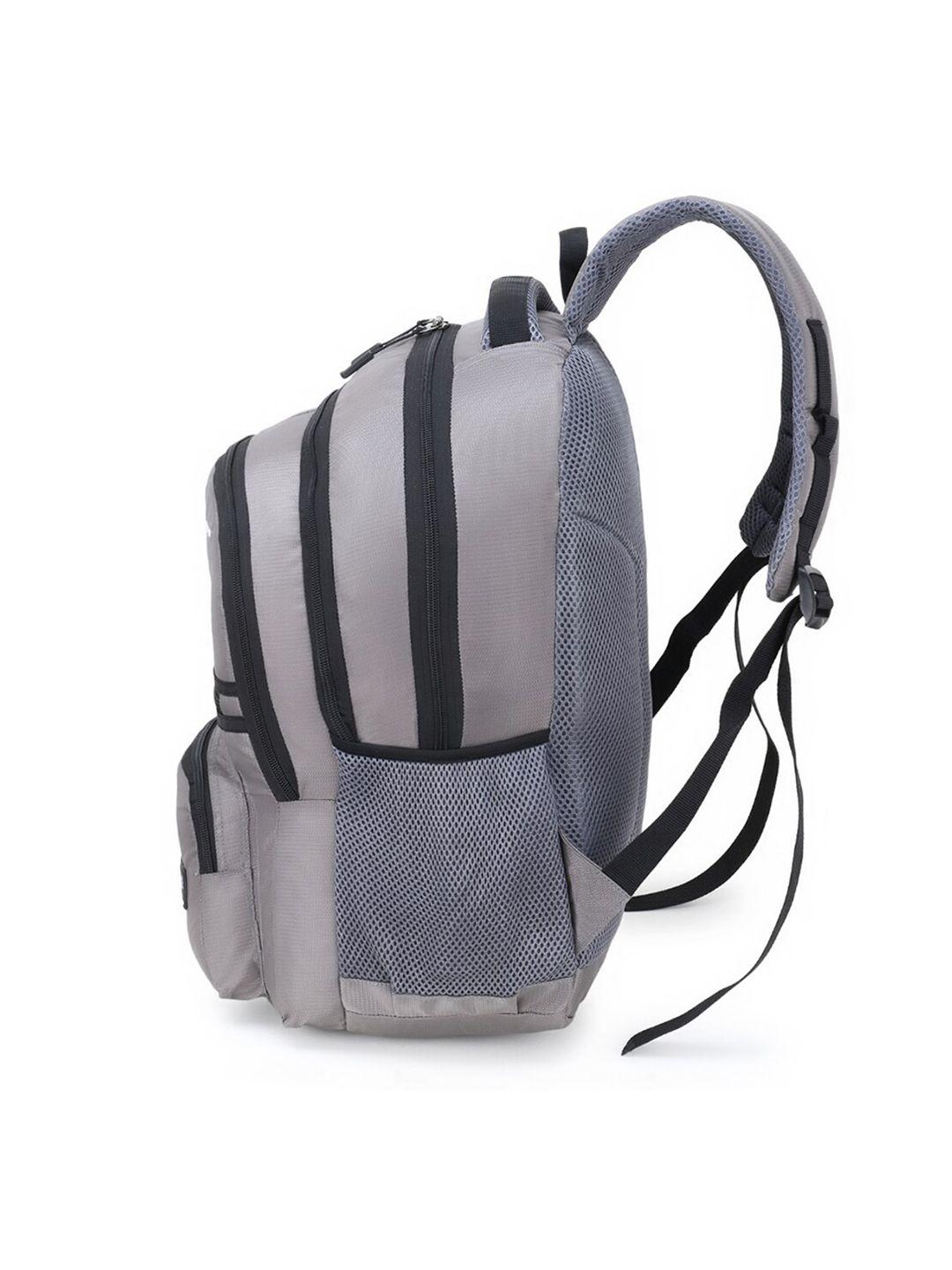 lookmuster unisex grey & black colourblocked backpack