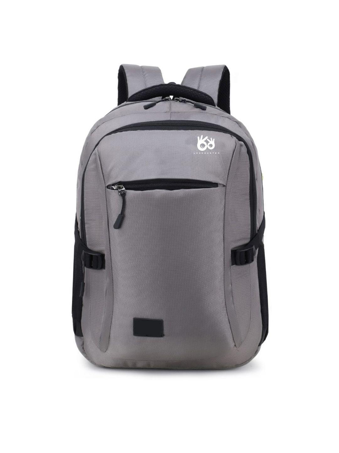 lookmuster unisex grey & black waterproof laptop backpack