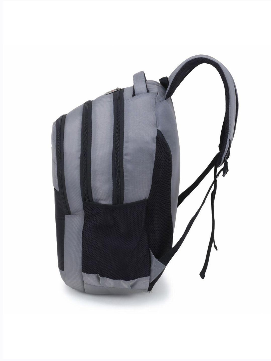 lookmuster unisex grey & black waterproof laptop backpack