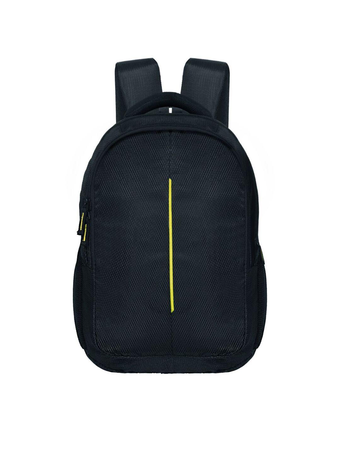 lookmuster unisex yellow and black solid backpack