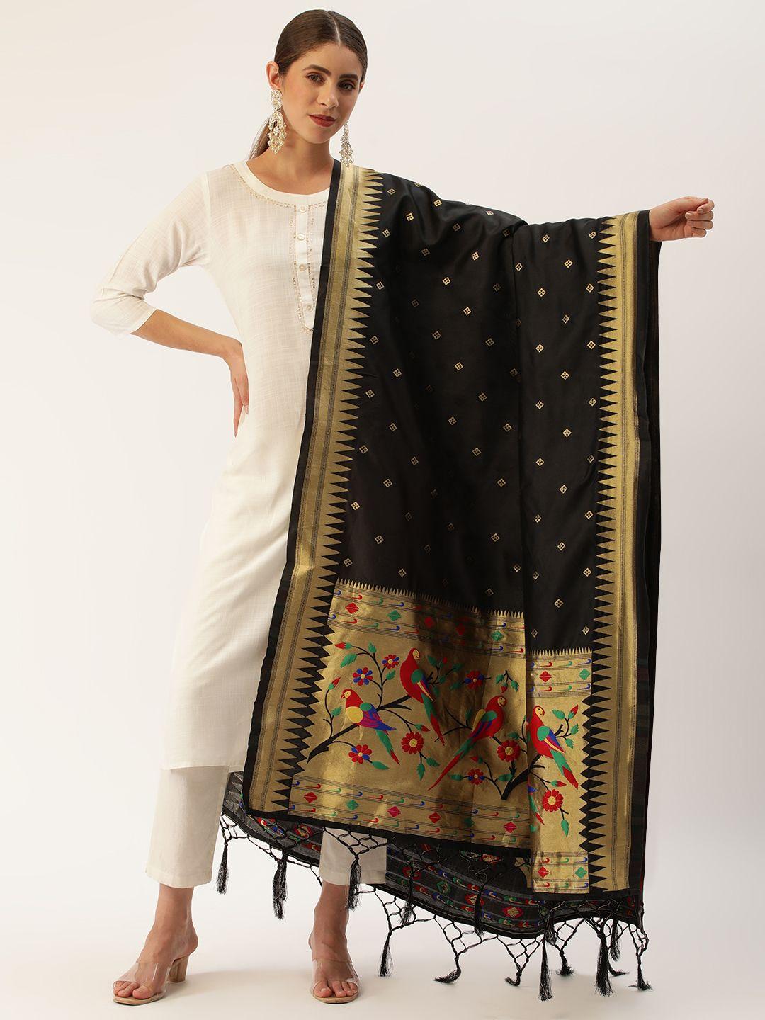 looknbook art woven design dupatta with zari