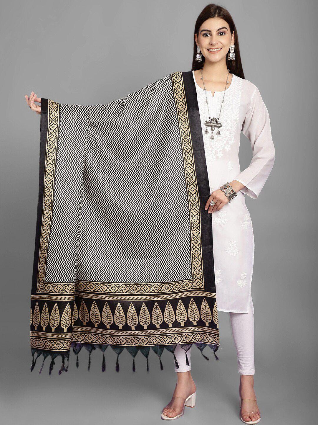 loom legacy ethnic motifs printed art silk dupatta
